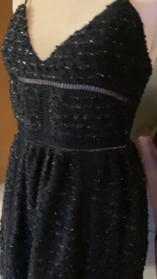 NWT NBD From Revolve Homecoming/ Cocktail/ Party Glitters Dress in Black,  size M