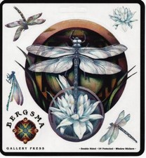 MYSTERY DRAGONFLY Dragon Fly Sticker Car Decal Jody Bergsma dragonflies lotus