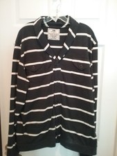 Men's Chor Long Sleeve Blue and White Stripe Shirt Sz. 2X NWOT