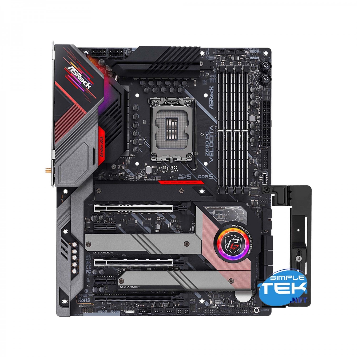 Asrock Z690 Pg Velocita Lga 1700 12th 13th 14th Ddr5 Wifi 6e +bt 5.3 Lan 2.5g_