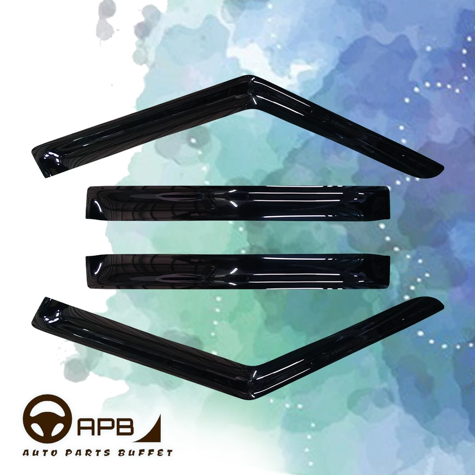 Para Jeep Cherokee 1984-2001 viseiras defletoras proteção ventilação proteção contra intempéries - Imagem 2 de 4