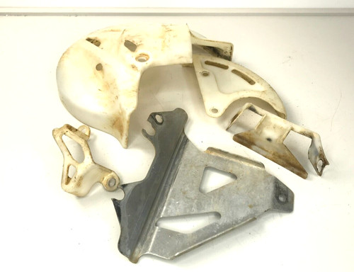 04 Honda CRF450 CRF 450 250 Brake Disc Rotor Guard Cover Front Rear 1-G