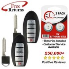 2 For 2016 2017 2018 Infiniti Q50 QX50 Smart Prox Keyless Remote Car Key Fob