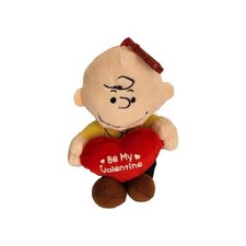 Peanuts Charlie Brown Plush Valentines Day Clip-on Figure