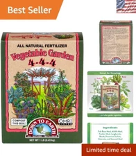 Down to Earth 1lb Organic Vegetable Garden Fertilizer 4-4-4 for Thriving Gardens