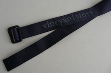 VINEYARD VINES MARTHA S VINEYARD 100 NYLON NAVY BLUE RIBBON FABRIC BELT sz S