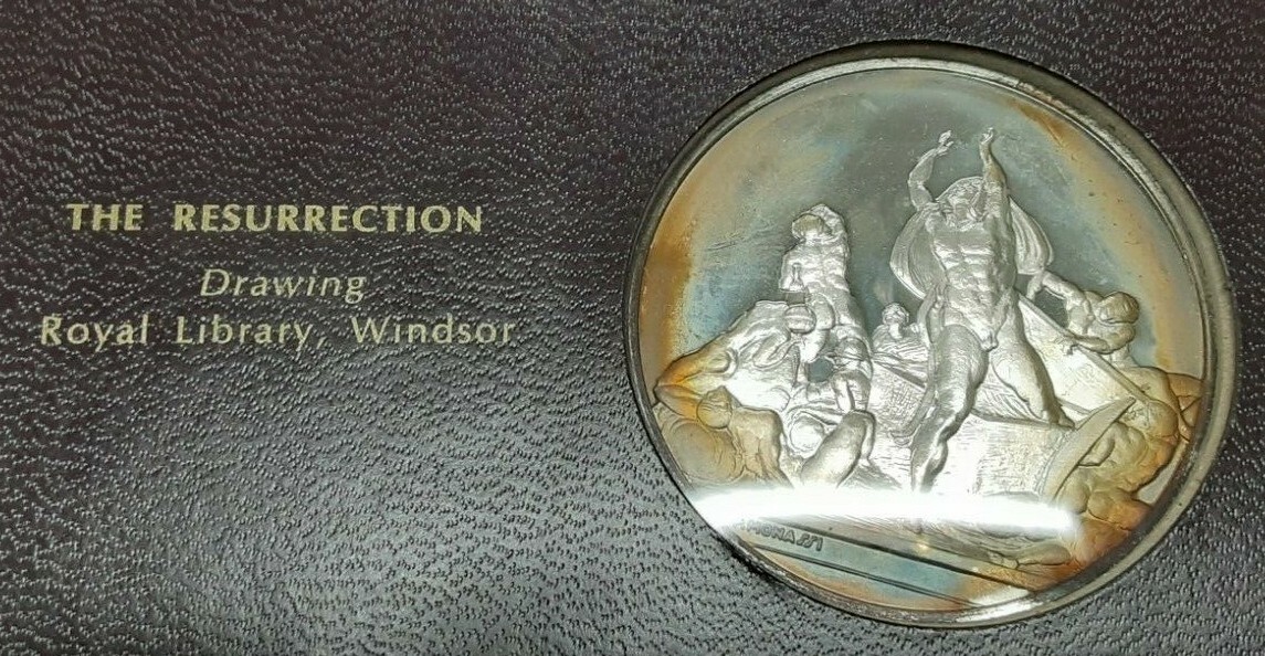 Franklin Mint Genius of Michelangelo PF .925 Silver Medal- The