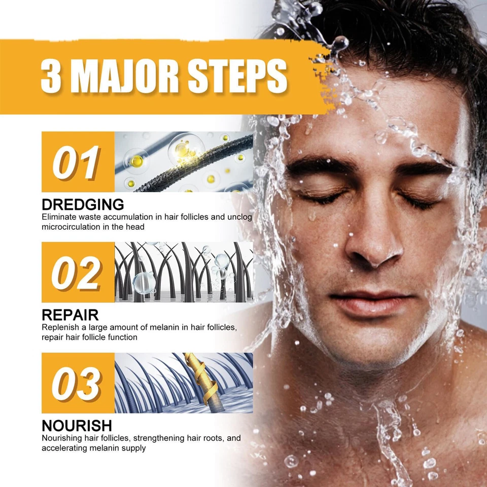 2x Мужская серый покрытие бар шампунь волос затемнения черный мыло для седых волос Cover - Изображение 2 из 4