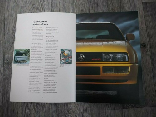 VW VOLKSWAGEN and The Environment Company Publicity Info Brochure Book C.1992 - Picture 5 of 5