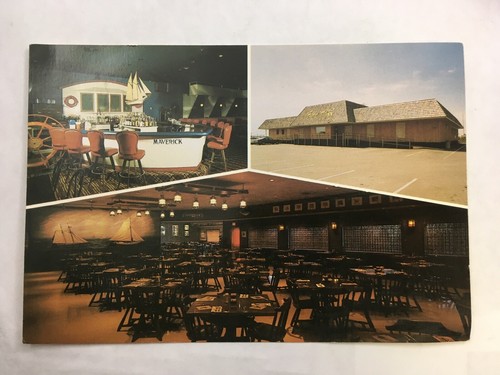 Fisherman's Inn Grasonville Maryland Chesapeake Bay Vintage Color Postcard