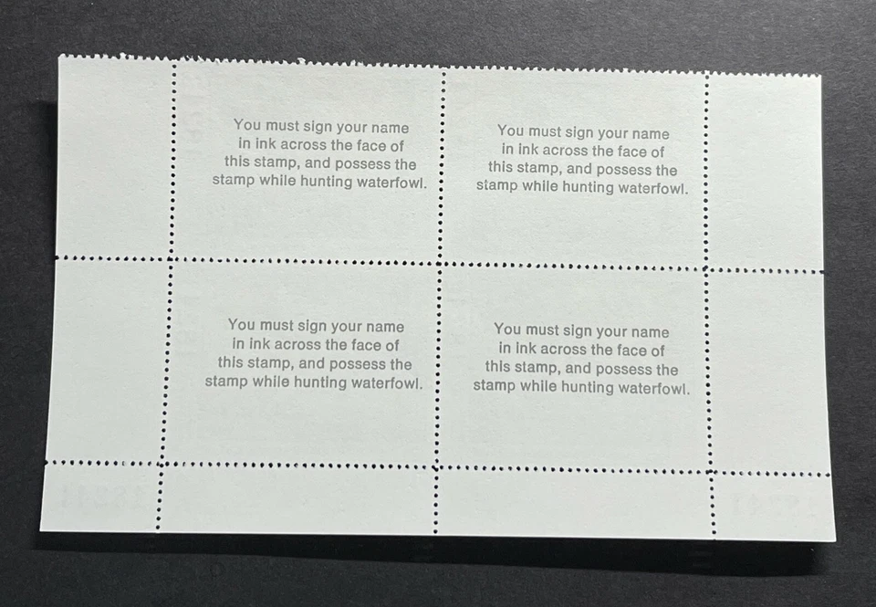 WTDstamps - 1986 MAINE - Block - State Duck Stamp - Lot1 - Mint OG NH  - Image 2 of 2