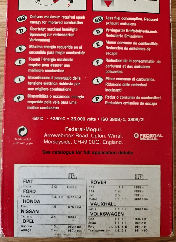 Juego de cables de encendido de plomo HT se adapta a Fiat Ford Honda Nissan Opel Rover LS-04 Foto 2 de 4
