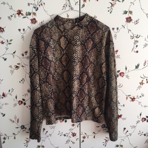 PULLOVER IN MAGLIA JACQUARD ANIMALIER - Nero / Marrone | ZARA Italia / Italy
