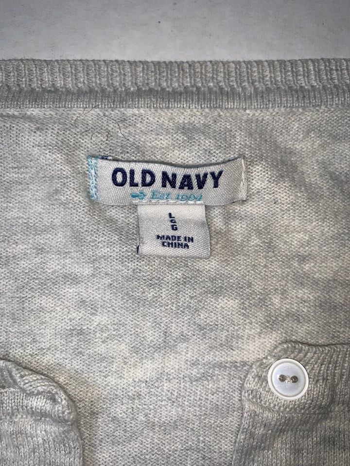 Usado - Cárdigan Antiguo Azul Marino Botón Frontal Niñas (Talla L) Foto 2 de 3