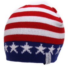 Top Headwear USA Flag Knitted Beanie