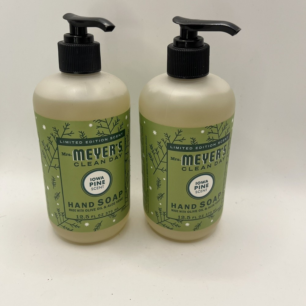 Mrs Meyers Iowa Pine Liquid Hand Soap 12.5oz 2-Pack Limited Edition