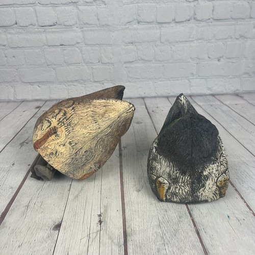 RARE CARRYLITE MALLARD DUCK BUTT VINTAGE DUCK DECOY PAIR - Picture 4 of 14