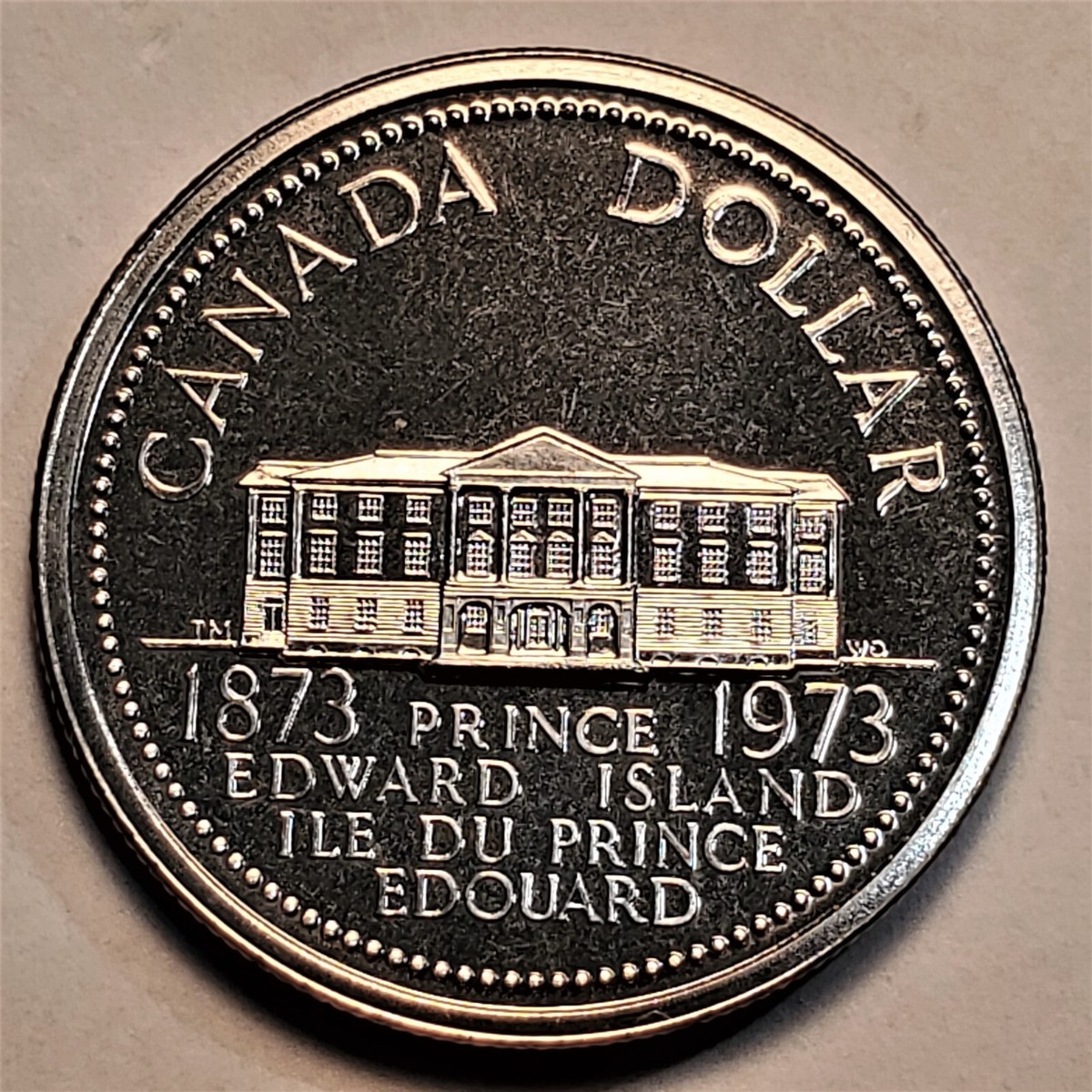 1873 - 1973 SP Prince Edward Island Canada One Dollar Unc SPECIMEN