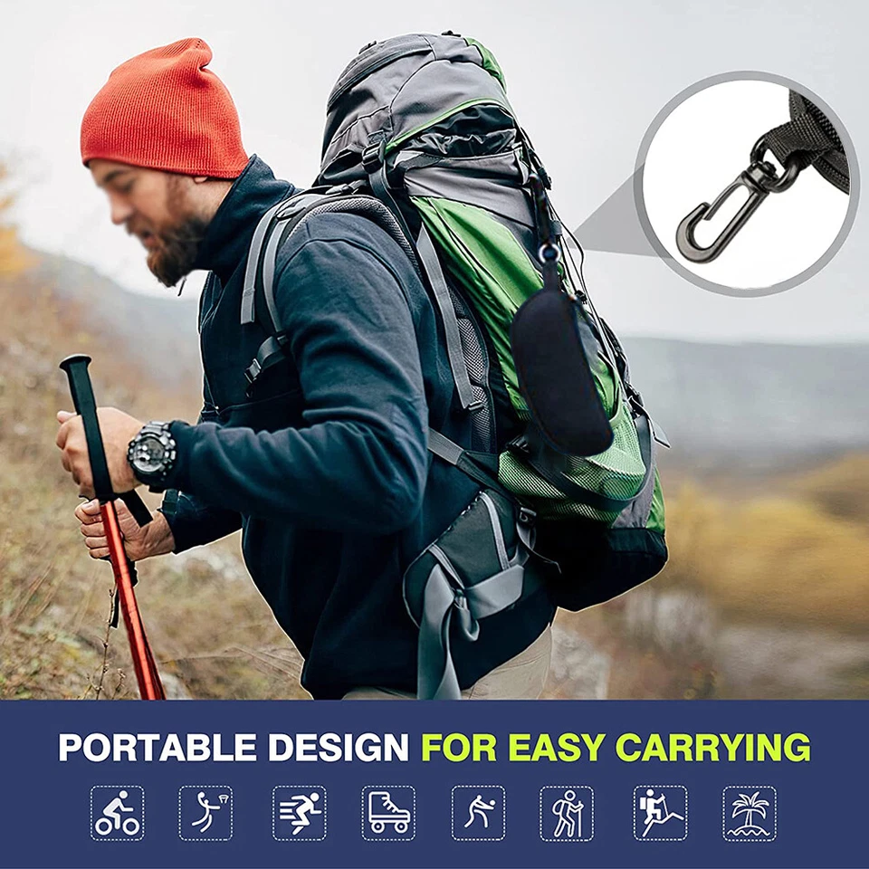 Paquete de 1-10 gafas estuche rígido caja gafas de sol protector carcasa cremallera clip para cinturón Foto 4 de 4