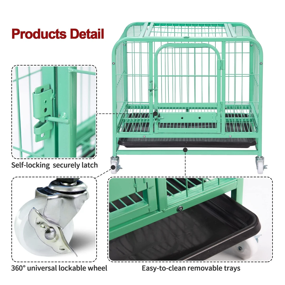 Green dog clearance crate