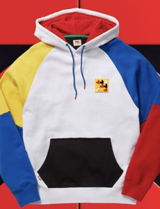 levi's hoodie colorblock