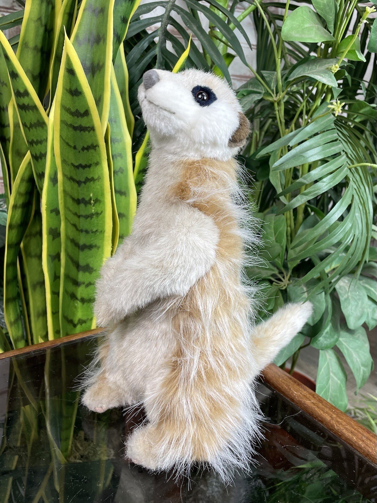 Plush Soft Toy 2004 HANSA Sitting Meerkat Cuddly Stuffed Animal 26cm Nature 3703