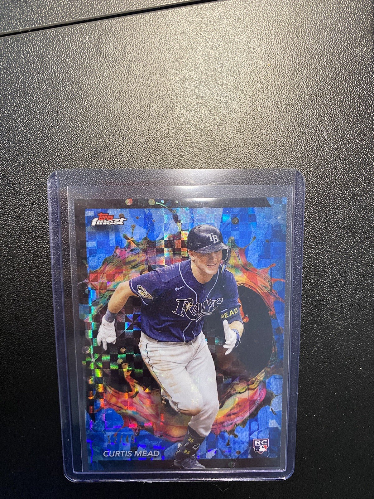 2024 Topps Finest #288 Curtis Mead (RC) Rare Blue Checkerboard Refractor /49 💎