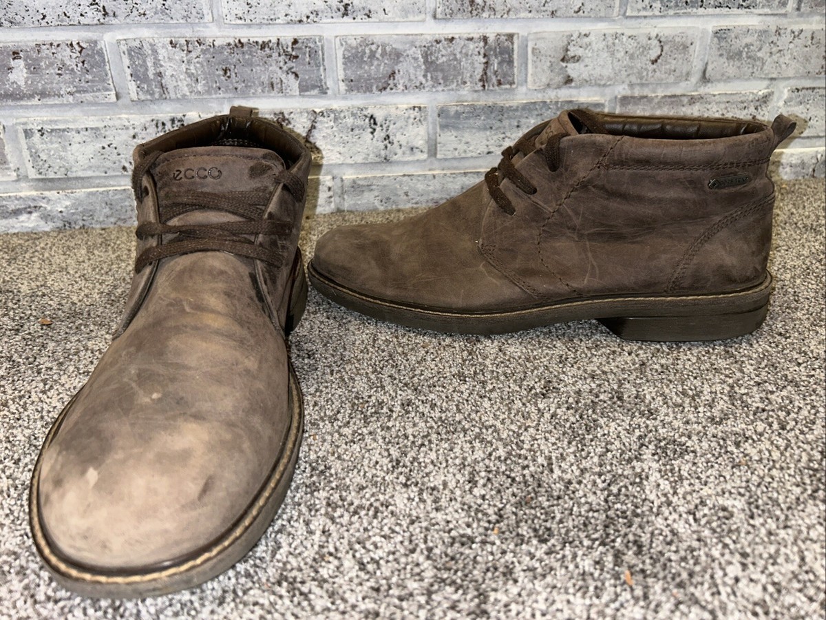 ECCO Turn GTX Chukka Ankle Boots Gore-Tex Brown Leather Mens  display picture 1