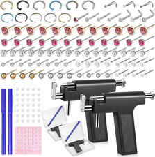 158 Pieces Ear Piercing Gun Kit Disposable Self Earring Pierce Tool