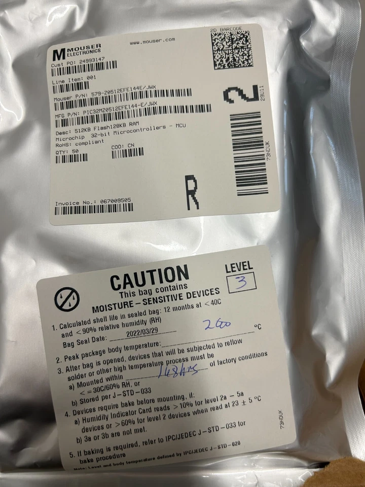 PIC32MZ0512EFE144T-E/JWX - Image 3 of 4