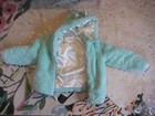 CAT & JACK GREEN FUZZY UNICORN HEAD FAUX FUR WINTER COAT SIZE MEDIUM — photo 4