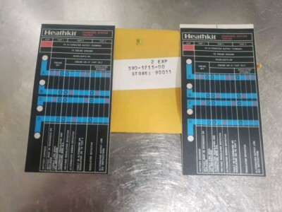 One New Heathkit CI-2065 Front Label for Charging System Tester NOS