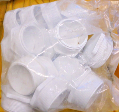 15 OF CHARLOTTE PLUMBING THREADED END CAP HEXAGON FITTING 3'' PVC SCHEDULE 40