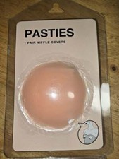 NIP FOREVER 21 Nude Silicone Nipple Covers 3" Pasties Reusable