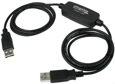 USB Transfer Cable Unlimited Use Transfer Data Between 2 Windows PC's Compati...