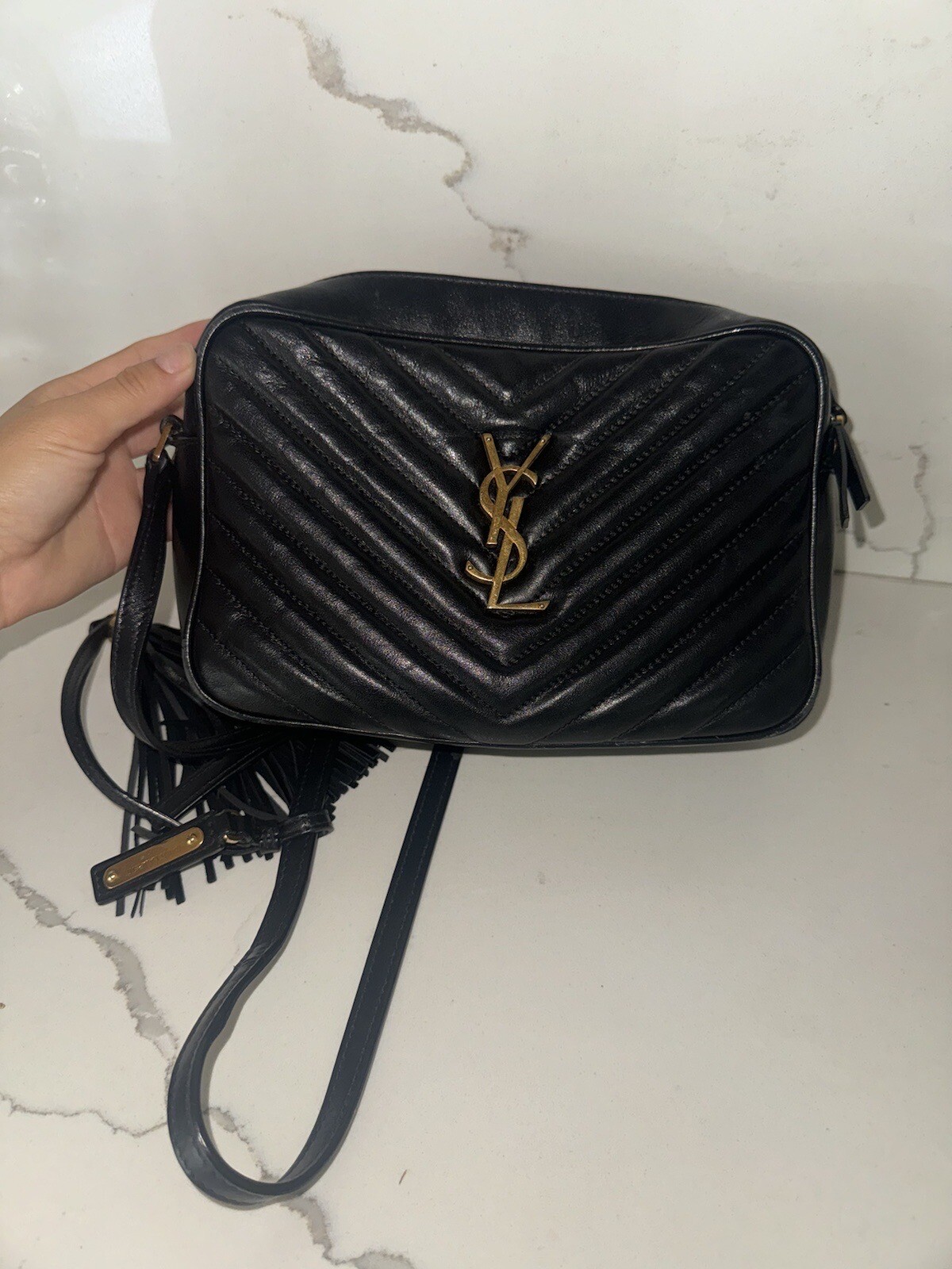 YSL LOU CAMERA BAG IN QUILTED LEATHER eBay
