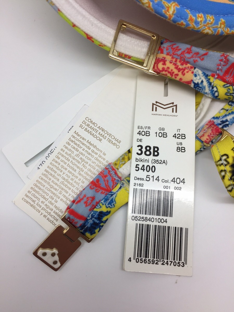Haut De Maillot De Bain Maryan Mehlhorn - Taille 40B, Motifs Floraux Multicolores, Avec Armatures - Neuf Avec étiquettes