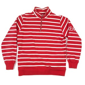 striped quarter zip