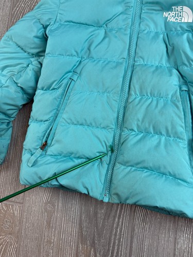 The North Face Girls' Reversible North Down Jacket Size Small 7/8 Teal - Picture 12 of 12