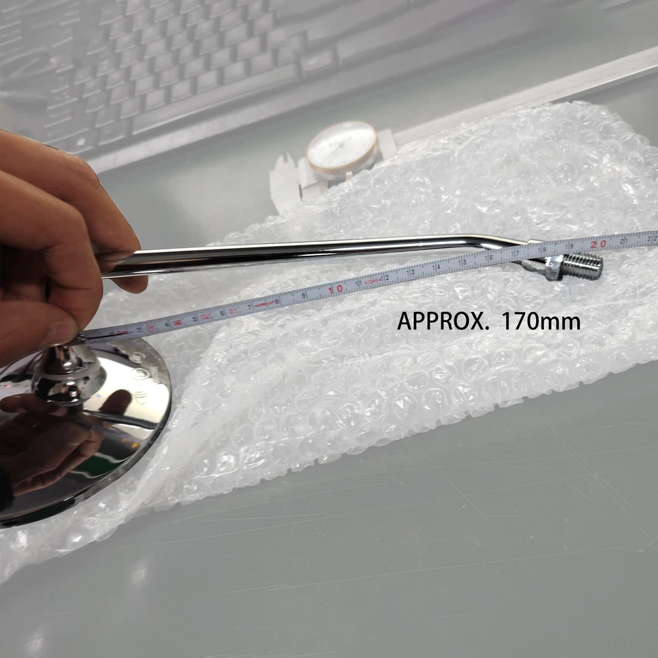 M10 Motorcycle Chrome Mirrors For Honda CB750F CB200T CB400T CB650 CL450 GL1000 Foto 2 de 4