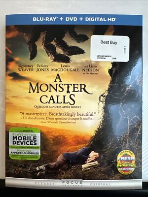A Monster Calls (Blu-ray) With Rare Slipcover Rare OOP Liam Neeson