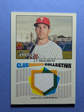 2026 TOPPS HERITAGE BASEBALL J.T. REALMUTO CLUBHOUSE COLLECTION RELIC CARD