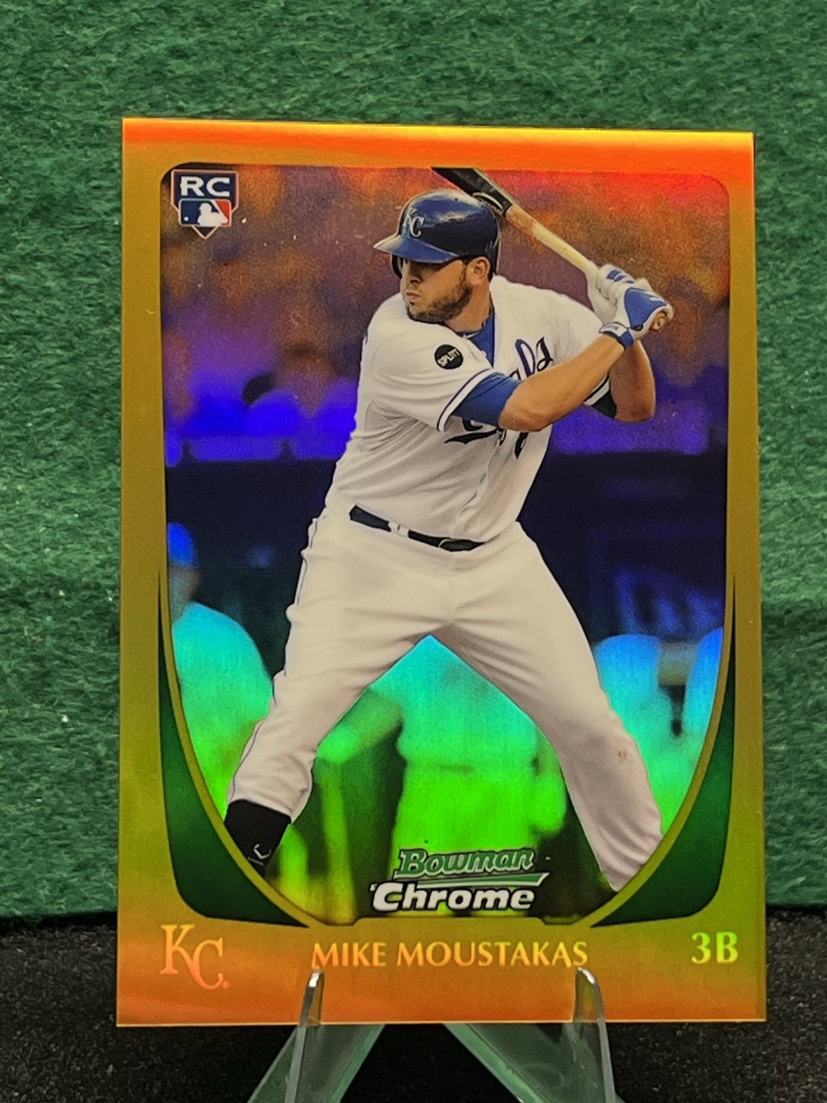 Mike Moustakas 2011 Bowman Draft Chrome #1 Gold Refractor /50 (RC)