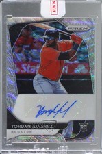 2020 Panini Prizm Rookie Blue Wave 7/35 Yordan Alvarez #RA-YA Auto 0a4s