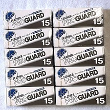 FEATHER PRO GUARD PG-15 Artist Club Replacement 150 blade 15 piece x 10 packs