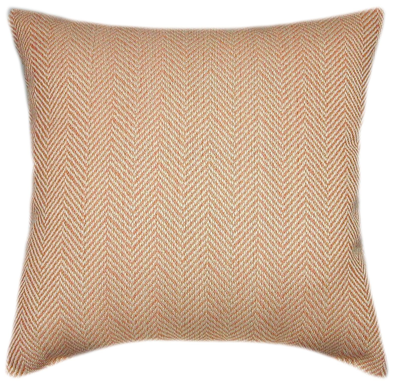 Sunbrella® Posh Coral Geometric Pillow: Indoor/Outdoor Throw Pillow