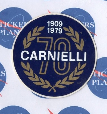 VINTAGE STICKER STICKER STICKER CAR MOTORCYCLE TUNING CARNIELLI 70 YEARS