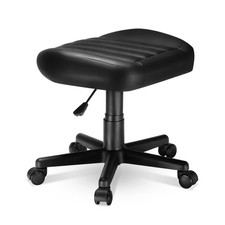 Multi-Use Stool, Height Adjustable Swivel Rolling Stool Chair W Wheels, Ottom...