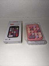 NACODEX AK18 2.4GHz Wireless Numeric Keypad 18 Keys Retro Round Key - PINK