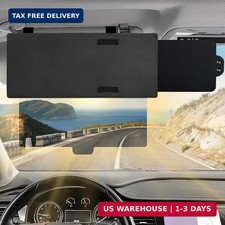 Polarized Car Sun Visor Extension with PC Lens and Side Sunshade, Anti-Glare Win